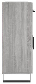 Credenza Grigio Sonoma 69,5x34x90 cm in Legno Multistrato