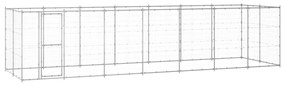 Gabbia Per Cani Da Esterno İn Acciaio Zincato 16,94 M² /