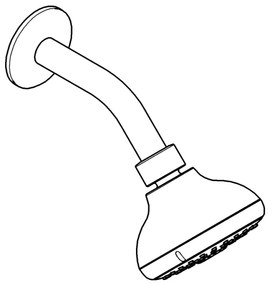 GROHE 26088001 - TEMPESTA 100 Soffione doccia da 100 mm, cromato lucido