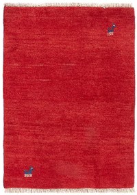 Gabbeh Tappeto 60x80 Rosso (Iran) Annodato A Mano