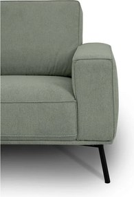 Divano angolare verde (con penisola a sinistra/a L) con rivestimento in ciniglia Amsterdam – Scandic