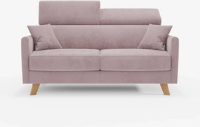 Francy divano letto con poggiatesta regolabili - 100% sfoderabile in elegante tessuto smacchiabile T30