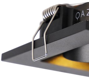 Set di 10 faretti a incasso neri orientabili - Qure