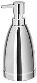 Dispenser Sapone in Ceramica Effetto Cromato da Appoggio Krom