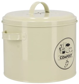 Contenitore per rifiuti compostabili bianco 6,3 l Vintage - Esschert Design