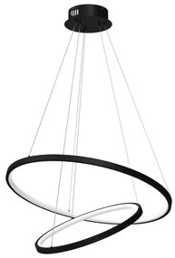 Lampadario LED a sospensione con filo HOOP LED/51W/230V diametro 60 cm 4000K nero