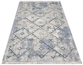 Moderno tappeto grigio con nappe in stile scandinavo Larghezza: 160 cm | Lunghezza: 230 cm
