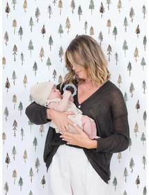 Carta da parati per bambini 10 m x 50 cm Pine Woods - Lilipinso