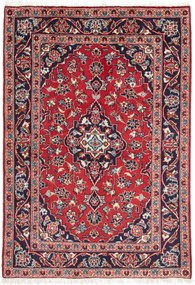 Kashan Tappeto persiano 140 x 100 Rosso (Iran) Annodato A Mano