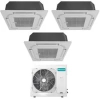 Climatizzatore Condizionatore Hisense Trial Split a Cassetta 9+9+12 con 4AMW81U4RAA R-32 Wi-Fi Optional 9000+9000+12000 - Novit