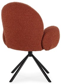 Poltrona in colore mattone Dario - Marckeric