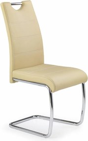 Sedia K211 in ecopelle beige