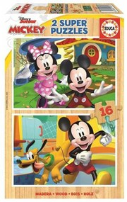 Puzzle Educa Mickey & Minnie ( 2 x 16 pcs)