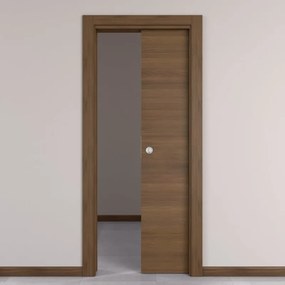 Porta interna scorrevole Stenophylla in MDF colore marrone, L 70 x H 210 cm, apertura reversibile