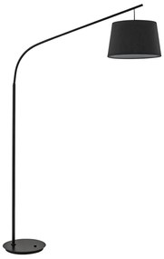 Piantana Industrial-Minimal Daddy Metallo Nero 1 Luce E27