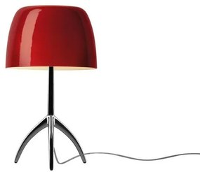 Lumiere Piccolo Lampada da Tavolo E14 Nero Cromato/Ciliegio - Foscarini