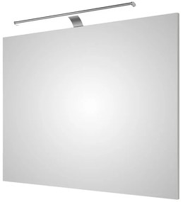 Specchio con illuminazione integrata completo di faretto bagno Solitaire H 70 cm bianco