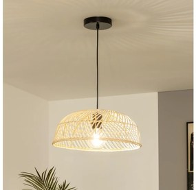 Brilagi - Lampadario LED a sospensione con cavo CERIA BOHO 1xE27/40W/230V Ø 60 cm in rattan