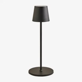 Lampada Da Tavolo Da Esterno Led Senza Fili Isona Nero - Sklum