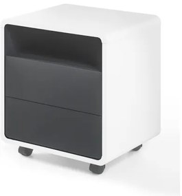 Cassettiera da ufficio TEO bianco/antracite