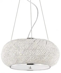 Ideal Lux -  Pasha' SP6  - Lampada a sospensione con perle di cristallo