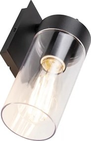 Lampada da parete esterna moderna intelligente nera con wifi ST64 - Rullo