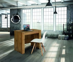 Consolle allungabile CALAFURIA in legno nobilitato rovere nodato 50&#215;90 cm &#8211; 230&#215;90 cm