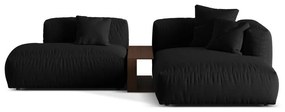 Divano angolare modulare nero (angolo destro) Martina - Micadoni Home