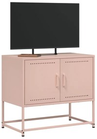 Mobile tv rosa 68,5x39x60,5 cm in acciaio