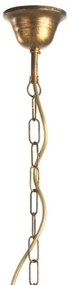 ONLI - Lampadario a sospensione con catena DOPPIO GIRO 5xE14/6W/230V bronzo