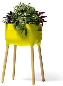 Vaso per coltivazione in plastica con sistema di auto-irrigazione Urbalive – Plastia