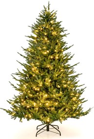 Costway Albero di Natale artificiale da 183cm con 788 punte di ramo 280 luci LED, Albero per decorazioni natalizie