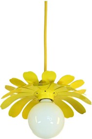 Bohemia-Design - Lampada a sospensione con cavo 1xE27/60W/230V gialla