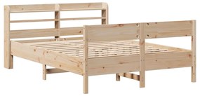 Letto senza materasso 120x190 cm in legno massello di pino