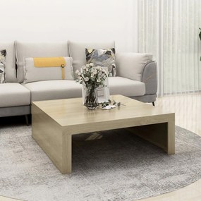 Tavolino Da Salotto Rovere Sonoma 100x100x35 Cm İn Truciolato /