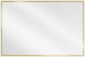 Mexen Loft specchio da bagno rettangolare 90 x 60 cm, cornice dorata - 9852-090-060-000-50