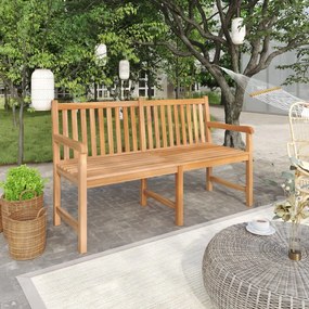 Panchina da giardino 150 cm in legno massello di teak