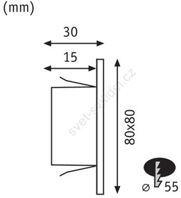 Paulmann 93094 - LED 1,2W lampada da scala EDGE 230V