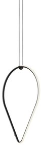 Flos Arrangements Drop Down Lampada a sospensione a luce diffusa in alluminio Nero Opaco