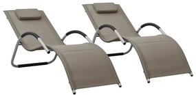 Lettini Prendisole 2 Pz İn Textilene Grigio Talpa E Grigio /