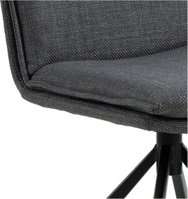 Sedia da pranzo grigio scuro Flynn - Actona