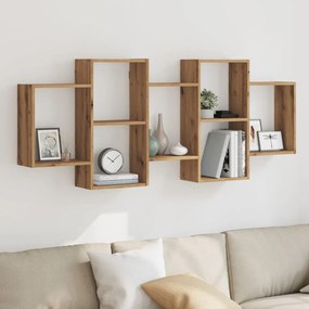 Scaffale A Parete Rovere Artigianale 159x18x65 Cm İn Truciolato /