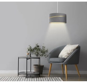 Lampadario a sospensione con filo SWING 1xE27/60W/230V grigio/oro