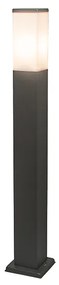Lampione da esterno moderno grigio scuro 80 cm IP44 - Malios