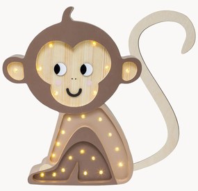 Lampada a LED per cameretta dei bambini fatta a mano con funzione timer e telecomando Monkey, luce regolabile