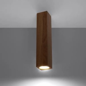 Sollux SL.1041 - Faretto KEKE 1xGU10/40W/230V 30 cm quercia