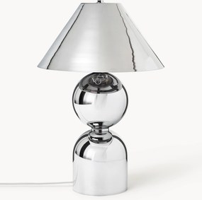 Lampada da tavolo grande in vetro specchiato con paralume orientabile Danielle