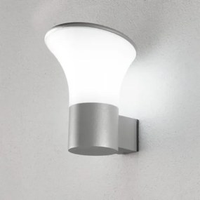 Applique lanterna da esterno ARES in alluminio 17x20 cm verniciato SILVER