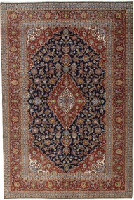 Kashan Tappeto persiano 310 x 210 Blu (Iran) Annodato A Mano