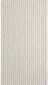 Pannello Murale PU 120x60x2,5 cm Effetto Pietra 3D Fonoassorbente Bianco Alabas